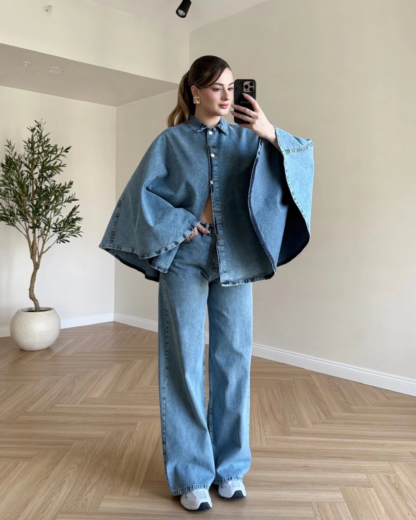 Pançolu Denim Takım - Açık Mavi