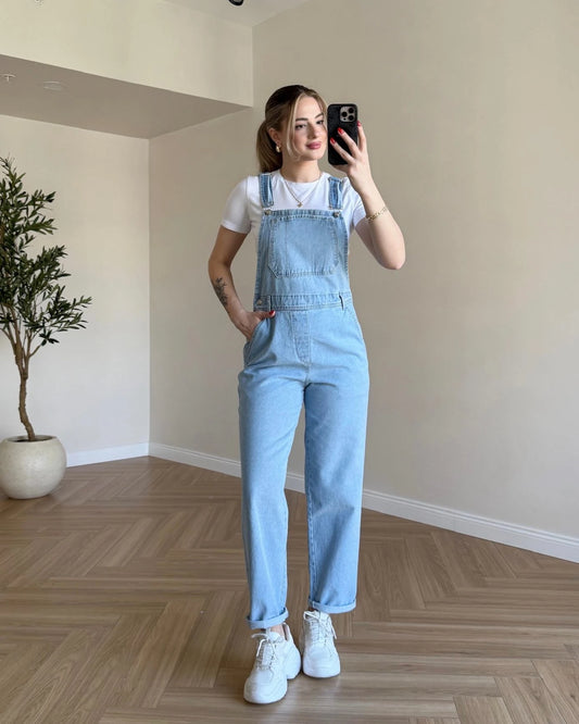 Denim Salopet - Açık Mavi