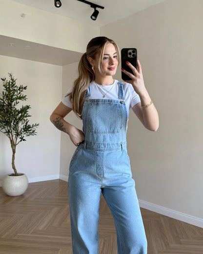 Denim Salopet - Açık Mavi