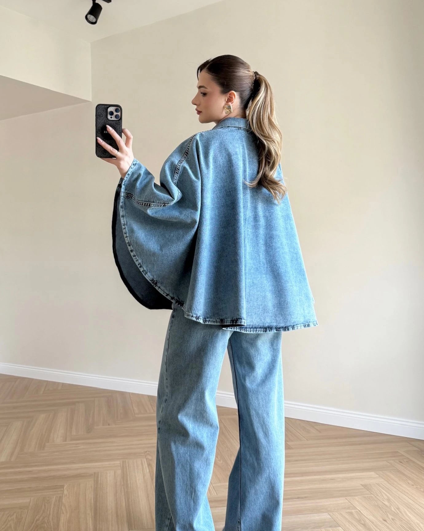 Pançolu Denim Takım - Açık Mavi