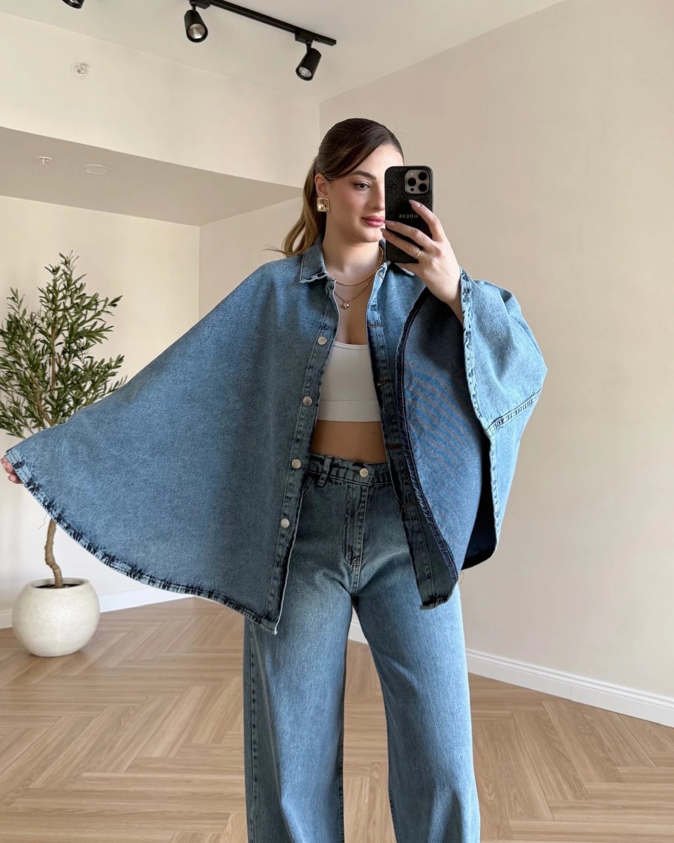 Pançolu Denim Takım - Açık Mavi