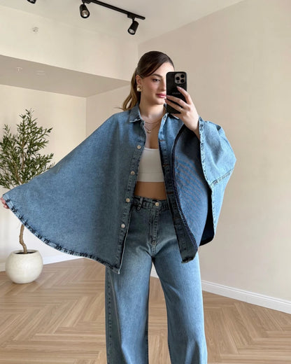 Pançolu Denim Takım - Açık Mavi